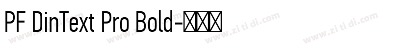 PF DinText Pro Bold字体转换